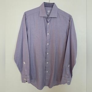 Bugatchi Uomo Men's Purple Dress Shirt